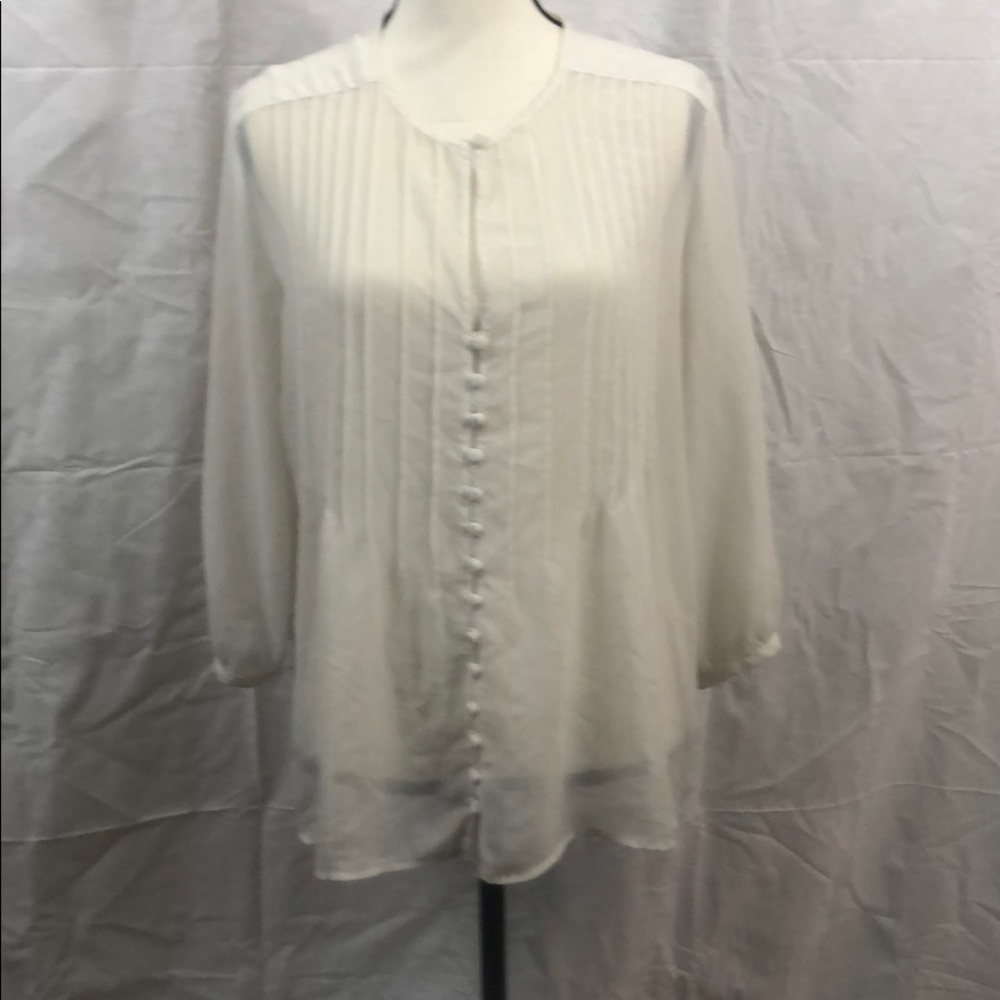 3/$20 Sale New York & Company Sheer Blouse size L